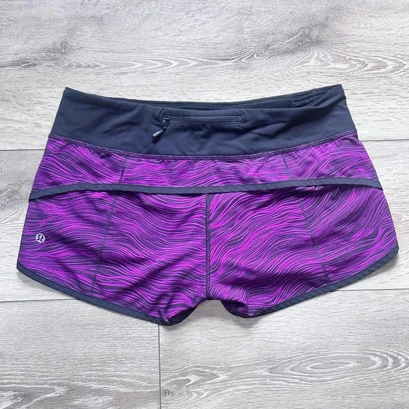 Lululemon Speed Short 2.5” Life Lines Polar Pink & Black - Picture 11 of 14